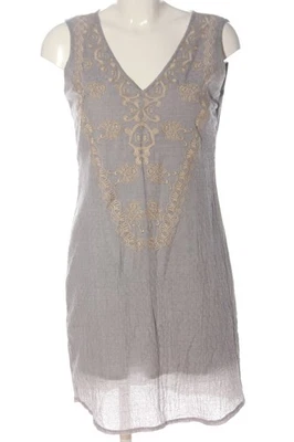 SOLITAIRE Minikleid Damen Kleid Gr. DE 36 hellgrau-creme Casual-Look - Bild 1 von 4