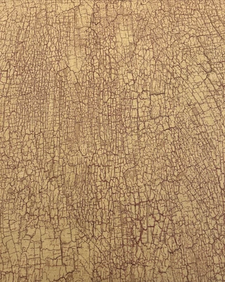 1 Yd Crackled Brown & Red on Gold Cotton Marcus Brothers Textiles, Inc 45" Wide - Image 1 of 4