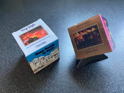 Deep Purple Rubix Cube, Box and Plinth!  80 Other Bands Available. Ideal gift! - Image 1 of 4