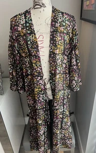 Wild Fable transparenter Kimono mit Blumenmuster Einheitsgröße - Bild 1 von 8