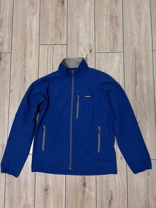 Men's Patagonia Softshell Light Jacket Full Zip Jacket Blue Hiking Outdoor sz M - Picture 1 of 9