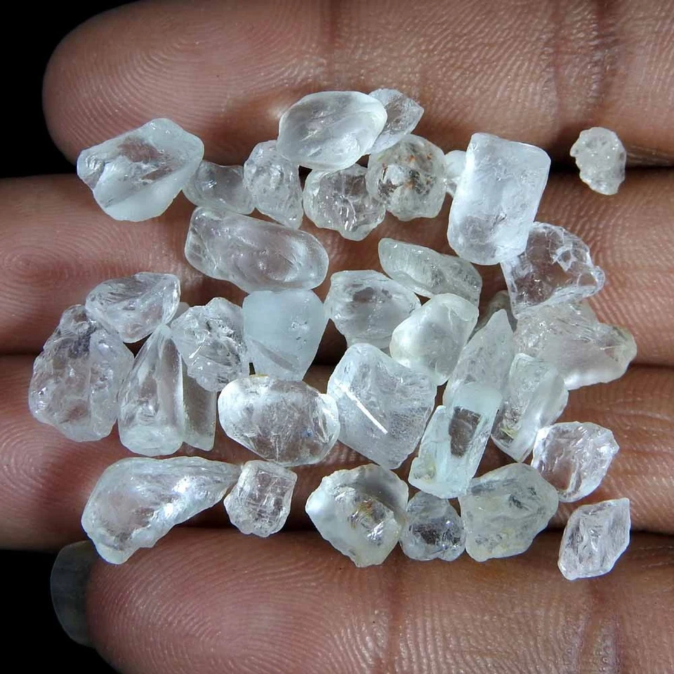 74,60 cts 100 % topacio blanco natural faceta cabujón piedra preciosa áspera. lote Foto 1 de 3