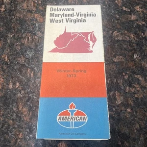 Delaware │Maryland │West Virginia │ Virginia —Amerikanisch │Straßenkarte │1973 - Bild 1 von 4