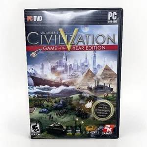 Sid Meier's Civilization V Computer Video Game PC DVD ROM 2010 E10+ Windows - Picture 1 of 5