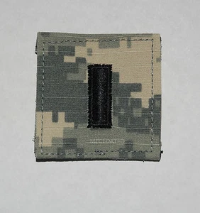 NEW US ARMY ACU FIRST LIEUTENANT O-2 1LT UNIFORM PATCH TAB HOOK FASTENER - Bild 1 von 2