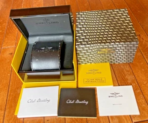 Breitling scatola vuota per orologio con manuale #T66 - Foto 1 di 16