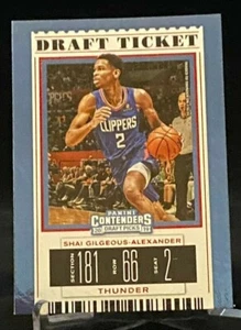 Boletos del draft Contenders 2019-20 #46 lámina roja Shai Gilgeous-Alexander Clippers - Imagen 1 de 2