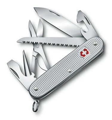 Victorinox® Farmer X Alox Limited con tijeras y bolsa con clip de cuero negro Foto 1 de 4