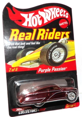 Hot Wheels RLC Real Riders #2/6 2004 púrpura Passion SF rojo WL5spkRR 5809/11000 Foto 1 de 4