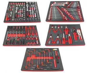 EDICION CARBONO - CONJUNTO MÓDULOS DE HERRAMIENTAS EVA PARA CARRO, 160PZ - 7074 - Imagen 1 de 6