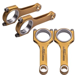4pcs Titanized Connecting Rods Bielas for Mazda Miata MX5 B6 BP 1.6 1.8 5.236" - Picture 1 of 12