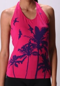 ADIDAS Size L Rose/Violet Halter Top Sleeveless Tee**BNWT** - Picture 1 of 9