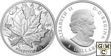 2013 Piedfort HighRelief 25th Ann. 1oz Silver Maple Leaf Coin 9999 *NT(13305)