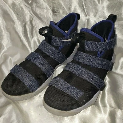 耐克 Zoom Lebron James Soldier XL 鞋码 7Y Youth 2017 蓝色 — 第 1/4 张图片