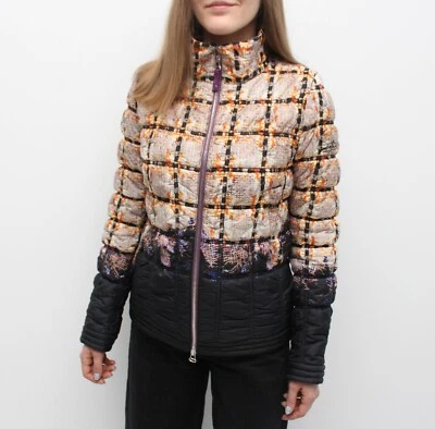 Chaqueta aislante acolchada JET SET para mujer RARA Hecha en ITALIA Talla 1 ~S Foto 1 de 4