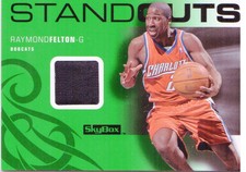 2008-09 SkyBox Standouts Retail Bobcats Basketball Card #SORF Raymond Felton Jsy