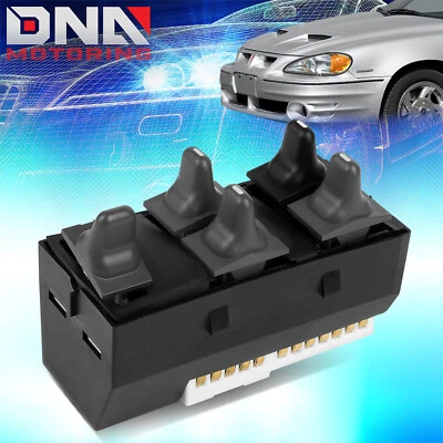 FOR 1996-2005 PONTIAC GRAND AM SEDAN DRIVER MASTER POWER WINDOW CONTROL SWITCH - Image 1 of 4