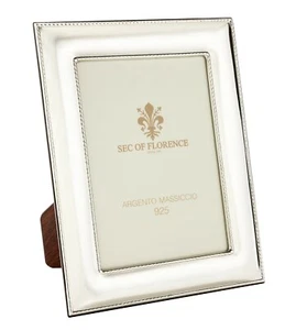 6”x8”in Hallmarked Solid 925 Sterling Silver Photo Frame 7185/15x20 wood back UK - Picture 1 of 9
