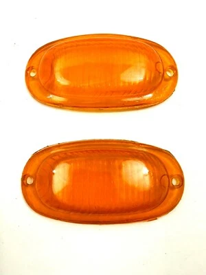 Auto Union DKW 1000 1000S Turn Signal Lens Set Amber Left & Right Side NEW #70-2 - Image 1 of 4