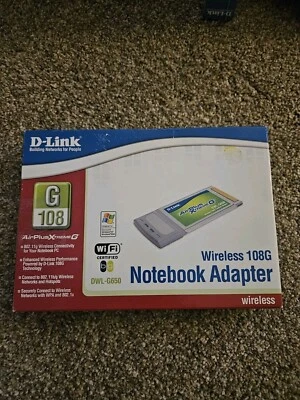 D-Link Wireless 108G Notebook Adapter DWL-G650 NEW/SEALED *OtOf6 - Image 1 of 2