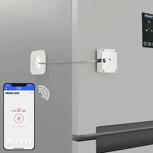 Habit Control Timed Fridge Lock with App, Refrigerator Locker for Food, Snacks - Picture 1 of 13