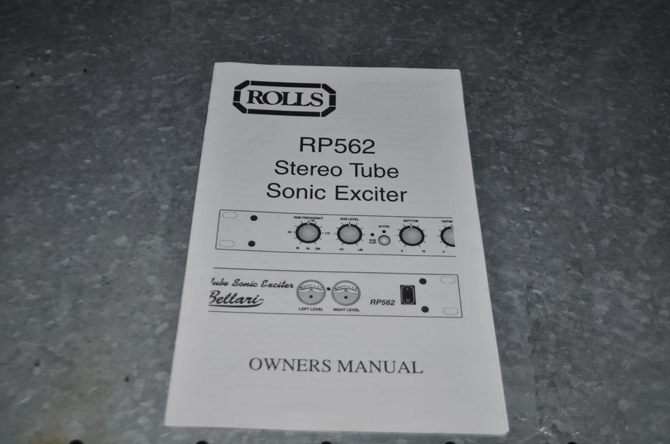 Rolls RP562 Manual - Image 1 of 1