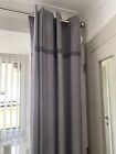 Catherine lansfield grey Unlined Eyelet Curtains 90 x 90 inches
