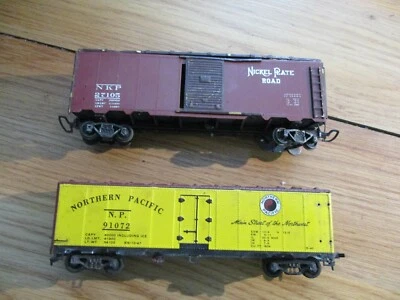 (2) METAL & WOOD BOX CARS-NICKEL PLATE ROAD #27105 & NORTHERN PACIFIC #91072 - Image 1 of 3