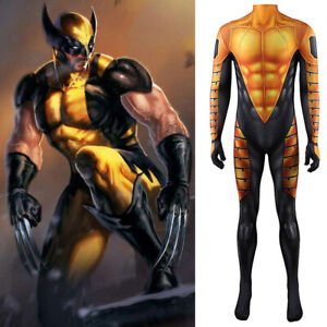 Upgraded WOLVERINE Jumpsuit X-men Logan Bodysuit Cosplay Costume Halloween Props