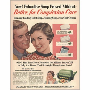 1954 Palmolive Soap: Mildest Soap Of All Vintage Print Ad - Picture 1 of 1