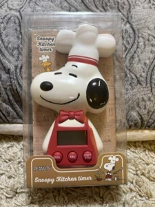 Peanuts Snoopy Kitchen Timer Red Mmagnet chef moca w/Box F/S Unopened New - Picture 1 of 2