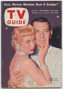 TV Guide July 1955 Jack Webb & Janet Leigh - Picture 1 of 10