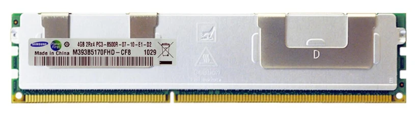 4pcs-Samsung 4GB 2Rx4 DDR3-1066 PC3-8500R REG ECC Server Memory - Image 1 of 1