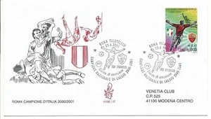 2001 FDC VENETIA 1109/IT ROMA CAMPIONE D'ITALIA 2000/2001 VIAGGIATA MF43603 - Imagen 1 de 1