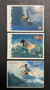 1994-GARY ELKERTON,KIM MEARIG & ROSS CLARK-JONES-Futera Surfing Cards.Excellent.
