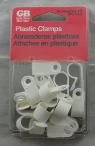 Gardner Bender PPC-1538 Plastic Cable Clamp 3/8 Inch/9.5mm Contruction 15ct - Picture 1 of 1