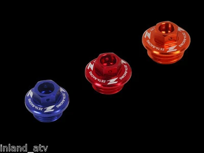 i27 Zeta : Oil Filler Plug : Red : 2001-08 RM125 & RM250 - Image 1 of 2