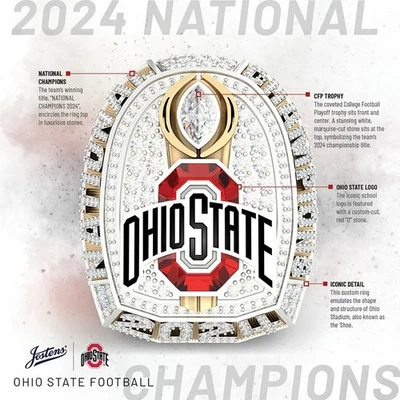 Official 2025 Ohio State Buckeyes NCAA Championship Ring, No Box - Image 1 of 4