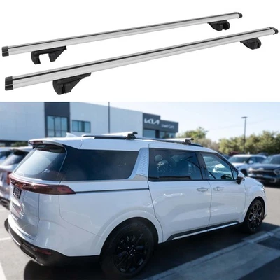 For Kia Carnival 54" Roof Rack Cross Bars Cargo Bike Carrier to fit Raised Rails - image 1 of 4