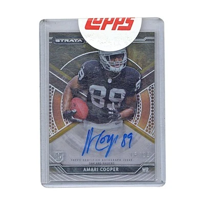 Amari Cooper Oakland Raiders 2015 Topps Strata Rookie Autograph Card #18/25 - Image 1 of 2