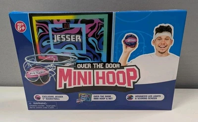 Jesser Over the Door Mini Hoop LED Scoring Indoor Basketball Set Ages 6+ - Image 1 of 4
