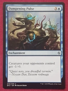 Magic The Gathering BATTLE FOR ZENDIKAR DAMPENING PULSE blue card MTG - Picture 1 of 2