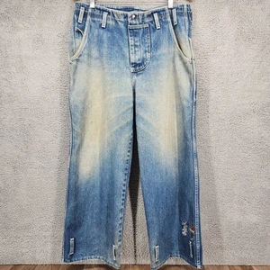 Vintage Liquid Sky NYC Baggy Skater Denim Jeans Medium Blue Relaxed Fit Y2K RARE - Picture 1 of 19