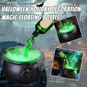 Halloween Black Wizard Bowl Magic Float Bottle And Diffuser Indoor Home Bar Magi - Picture 1 of 15