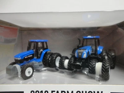 Ertl NEW HOLLAND Ford GENESIS 8970 T8.435 Blue 2-pc set 2018 FARM SHOW - Image 1 of 4