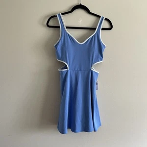 Old Navy Active Wmn S Blue Tennis Pickleball Cutout PowerSoft Athletic Dress NWT - Picture 1 of 11