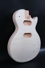 New guitar body Flame maple mahogany wood with binding Bolt on pocket HH pickups