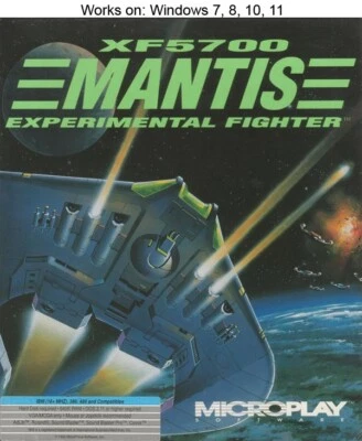 XF5700 Mantis Experimental Fighter PC Game 1992 MicroProse Windows 10 11 - Image 1 of 2