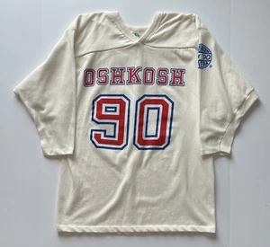 Vintage 80s/90s Oshkosh EAA Football Jersey Size Large Rare - Picture 1 of 9