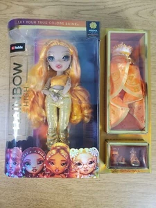 Rainbow High Doll "Meena Fleur" Golden Orange Fashion Doll Series #4 - New - Picture 1 of 2